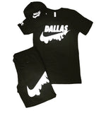 Dallas Swoosh T,Shirt Hat & Short Set