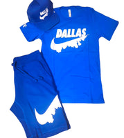 Dallas Swoosh T,Shirt Hat & Short Set