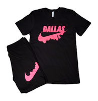 Dallas Check T-Shirt & Short Set