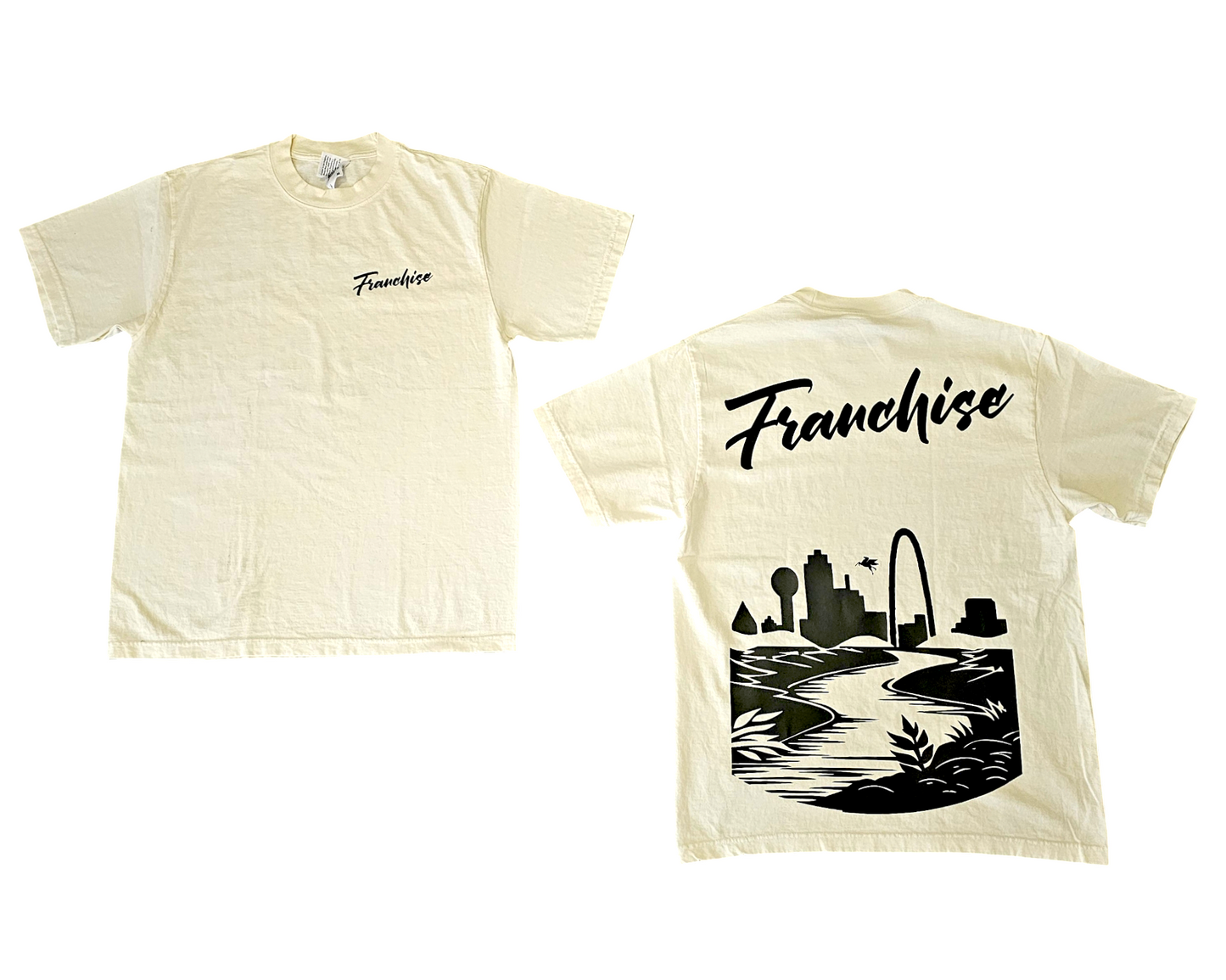 Trinity River Heavy Tee Shirt (Off-White)