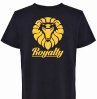 Black Mens Crew Neck Royalty Tee