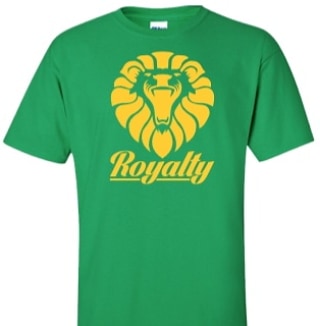 Green Mens Crew Neck Royalty Tee