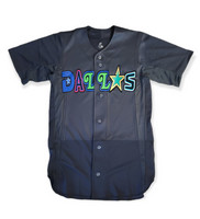 Dallas Cowboys Logo In Black Color Baseball Jersey